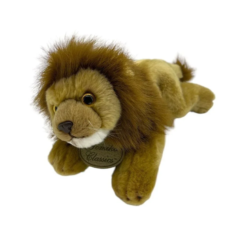 Yomiko Classics Russ Berrie Male Lion Plush Stuffed Realistic Animal 12